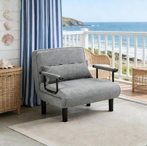 Single fabric sofa bed sleeper - fabric,