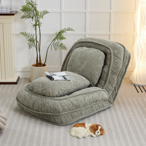 Green foldable sofa - chair, |