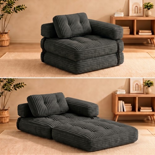 Folding convertible sofa bed - sofa,