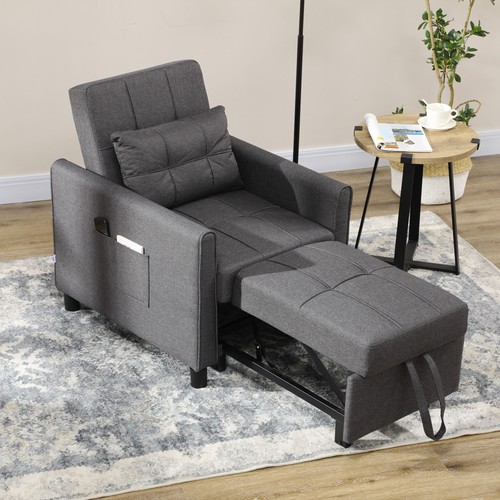 Single chair bed - single, pull