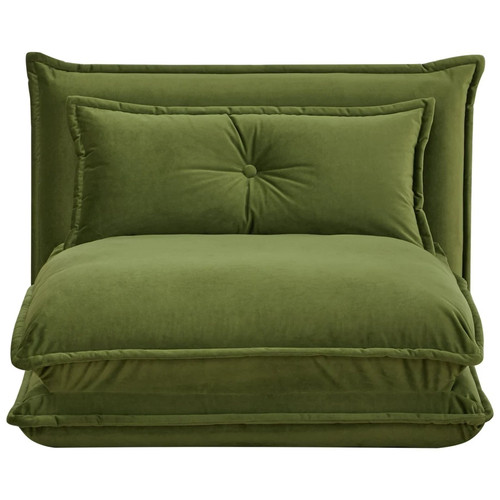 Lottie fabric chair bed - -, moss