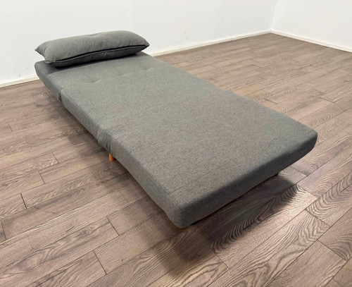 Roma grey fabric single - grey,