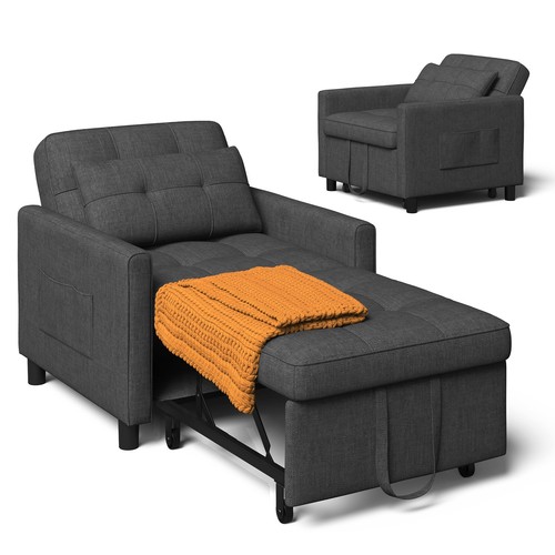 Single chair bed - 3-in-1, pull